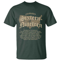 Black History T Shirt 1619 Sixteen-Nineteen Established