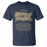 Black History T Shirt 1619 Sixteen-Nineteen Established