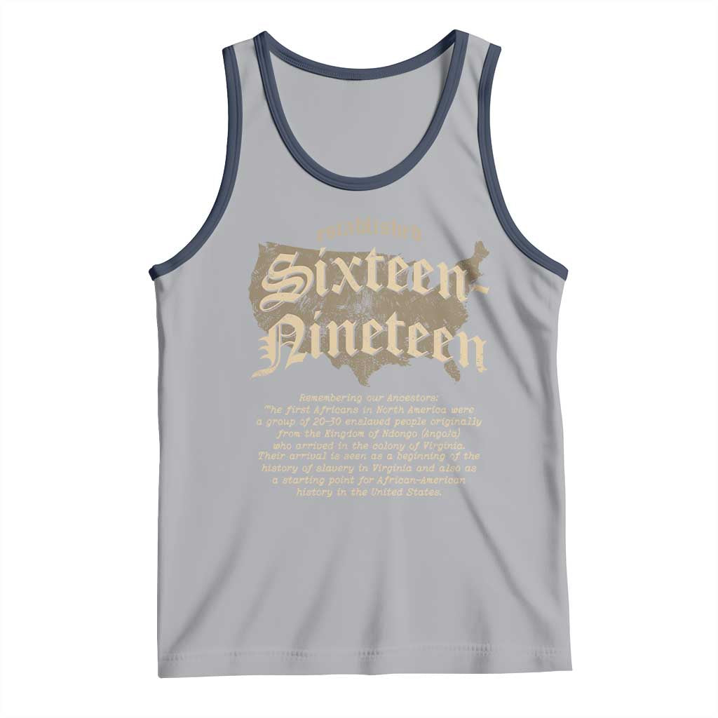 Black History Tank Top 1619 Sixteen-Nineteen Established