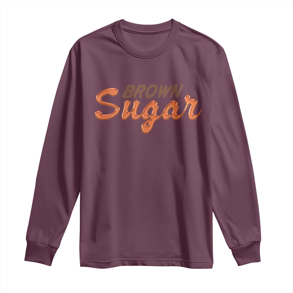 Melanin African Pride Long Sleeve Shirt Brown Sugar