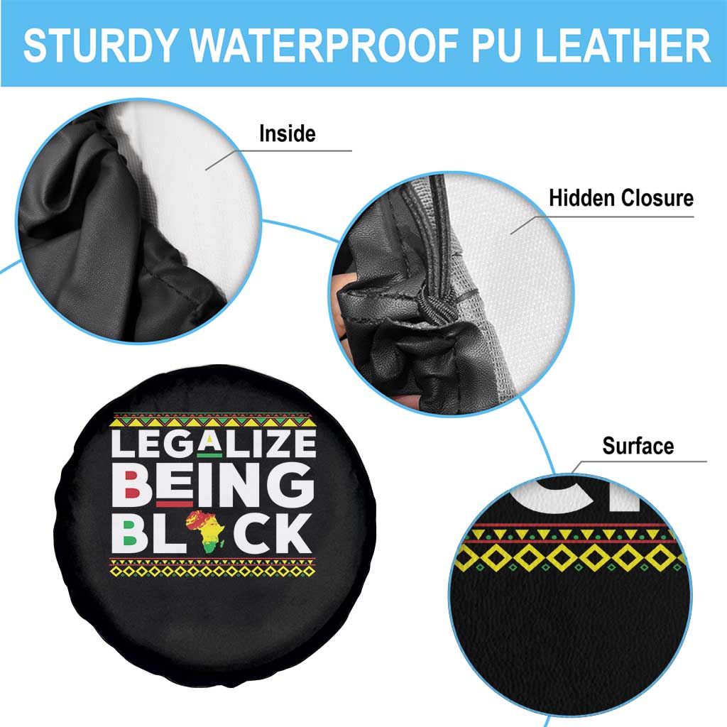Black Pride Spare Tire Cover Legalize Being Black History Month