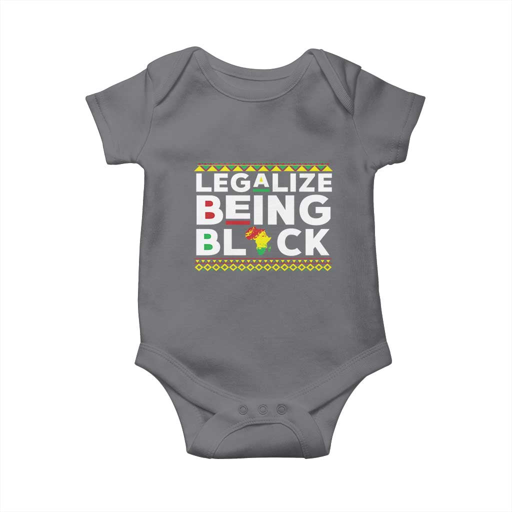 Black Pride Baby Onesie Legalize Being Black History Month