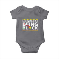 Black Pride Baby Onesie Legalize Being Black History Month