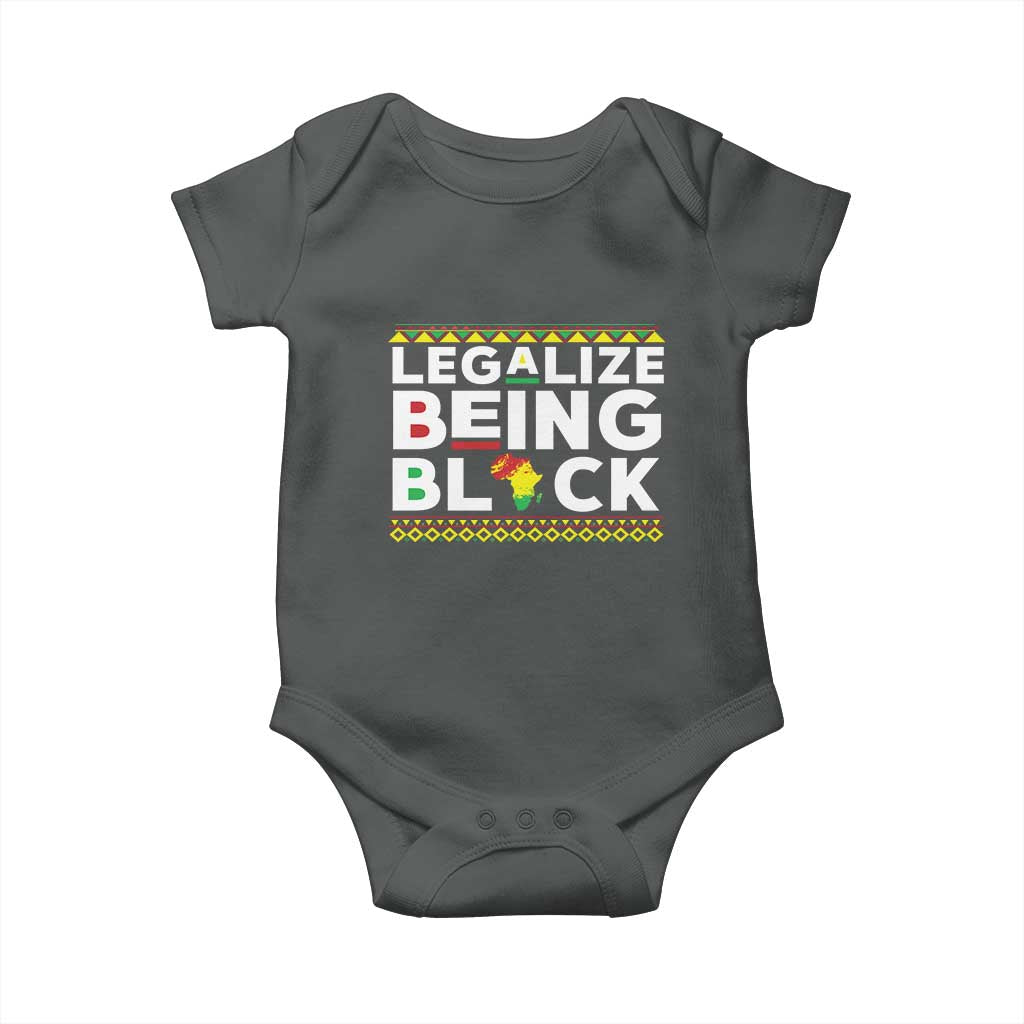 Black Pride Baby Onesie Legalize Being Black History Month