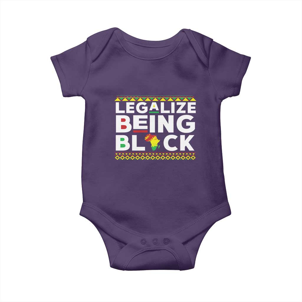 Black Pride Baby Onesie Legalize Being Black History Month