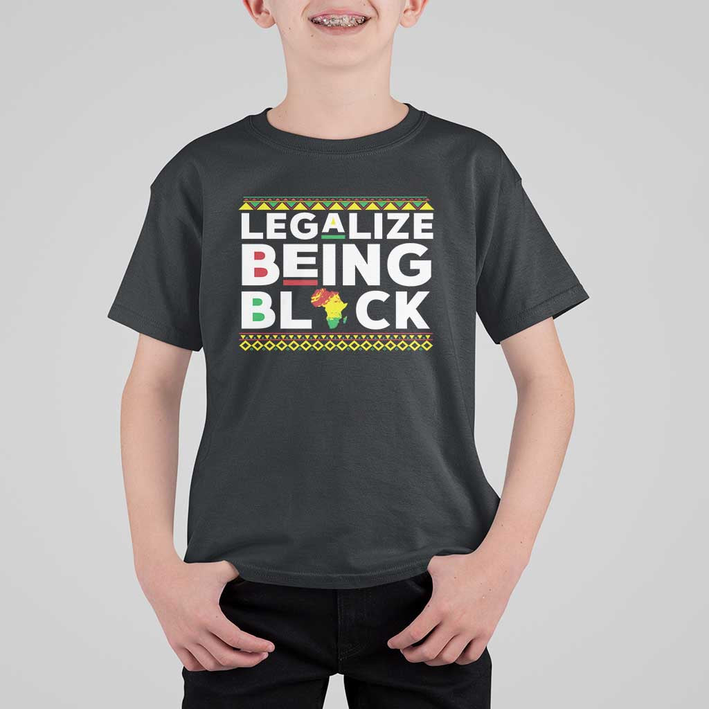 Black Pride T Shirt For Kid Legalize Being Black History Month