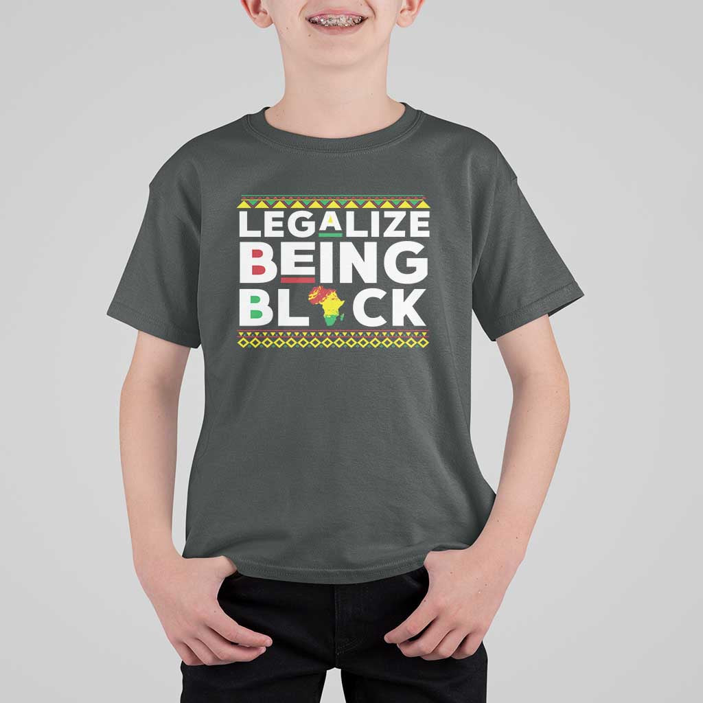 Black Pride T Shirt For Kid Legalize Being Black History Month