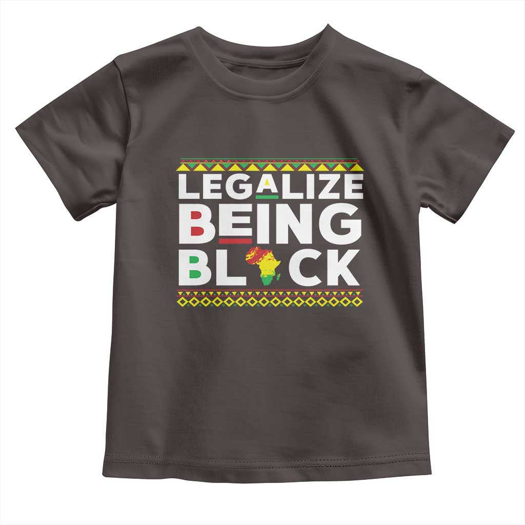 Black Pride Toddler T Shirt Legalize Being Black History Month