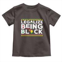 Black Pride Toddler T Shirt Legalize Being Black History Month