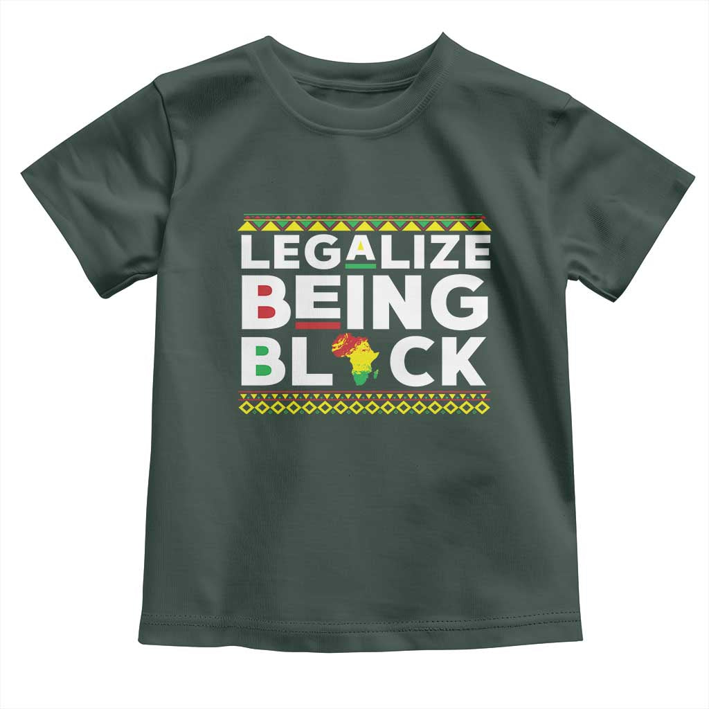 Black Pride Toddler T Shirt Legalize Being Black History Month