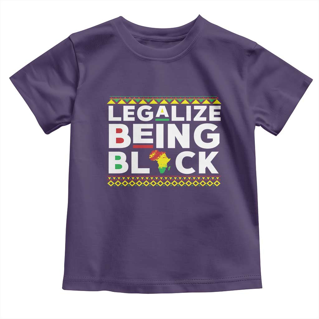 Black Pride Toddler T Shirt Legalize Being Black History Month