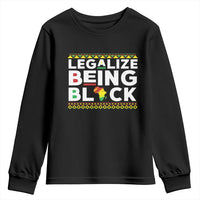 Black Pride Youth Sweatshirt Legalize Being Black History Month