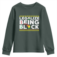 Black Pride Youth Sweatshirt Legalize Being Black History Month