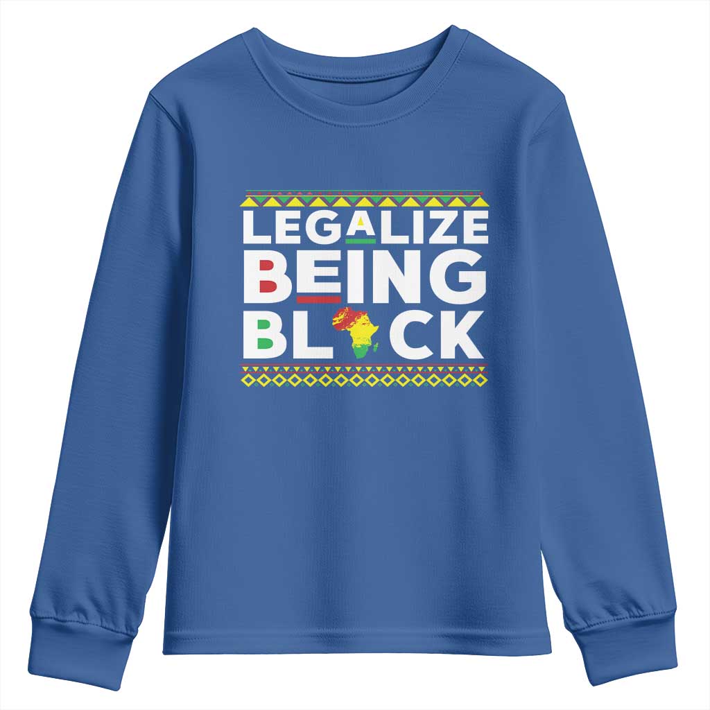 Black Pride Youth Sweatshirt Legalize Being Black History Month