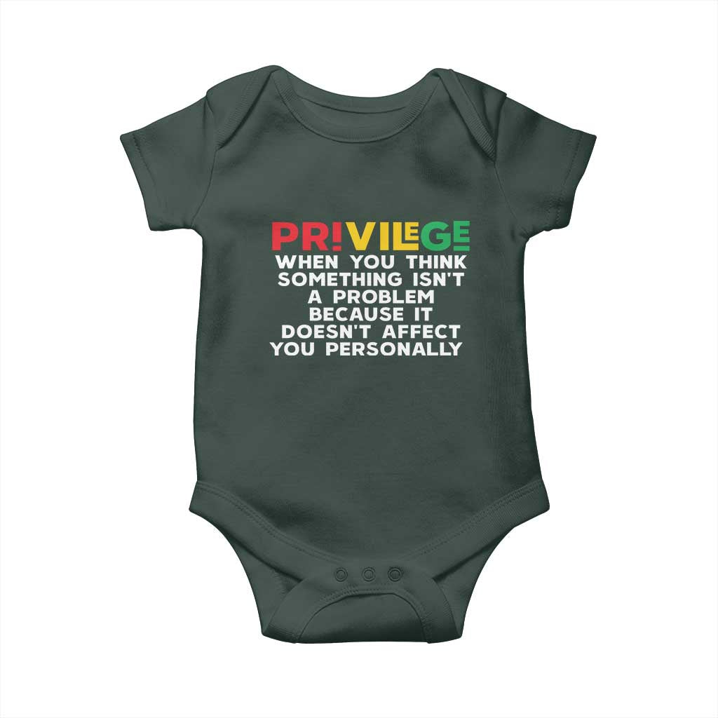 Black History Month Baby Onesie Privilege Explained BLM
