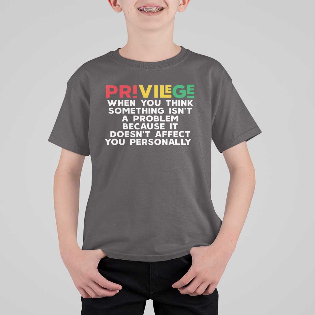 Black History Month T Shirt For Kid Privilege Explained BLM