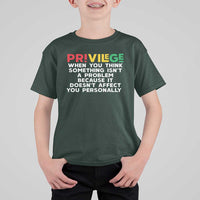 Black History Month T Shirt For Kid Privilege Explained BLM
