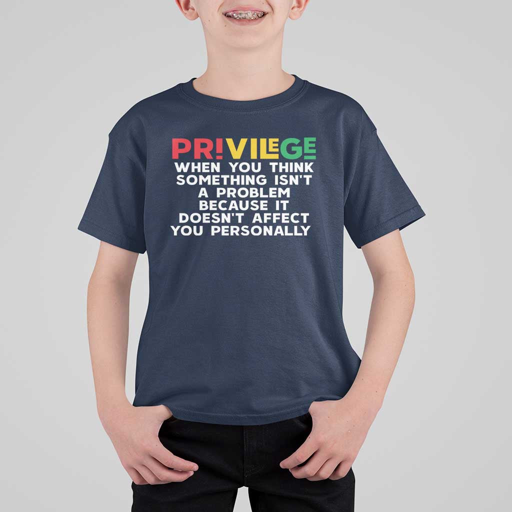 Black History Month T Shirt For Kid Privilege Explained BLM