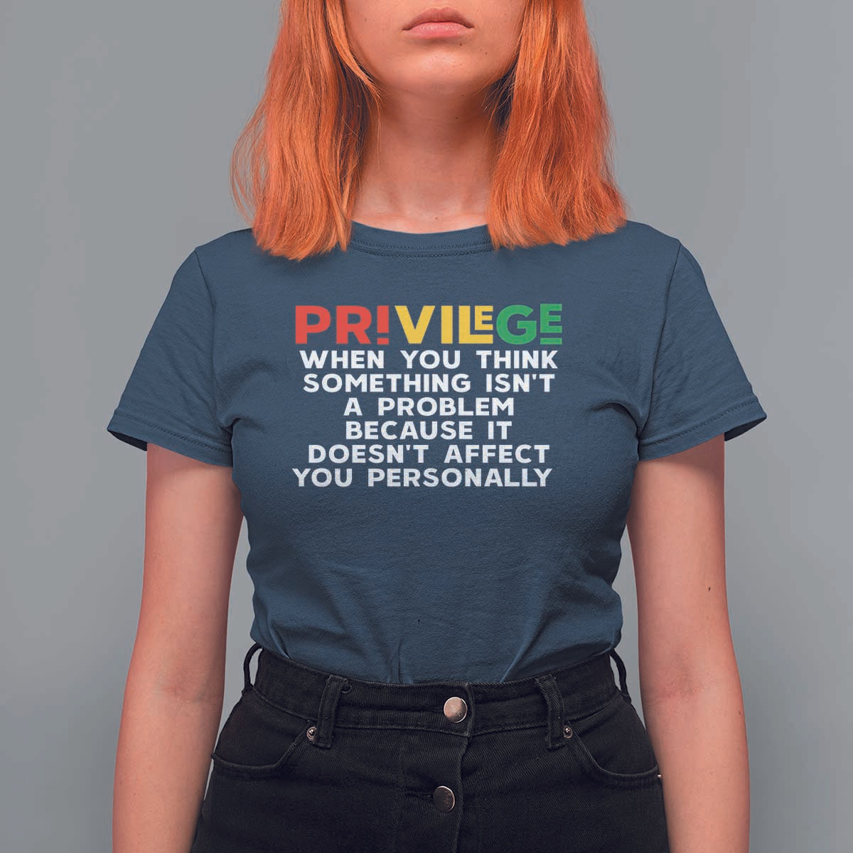 Black History Month T Shirt For Women Privilege Explained BLM