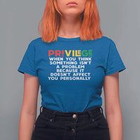 Black History Month T Shirt For Women Privilege Explained BLM