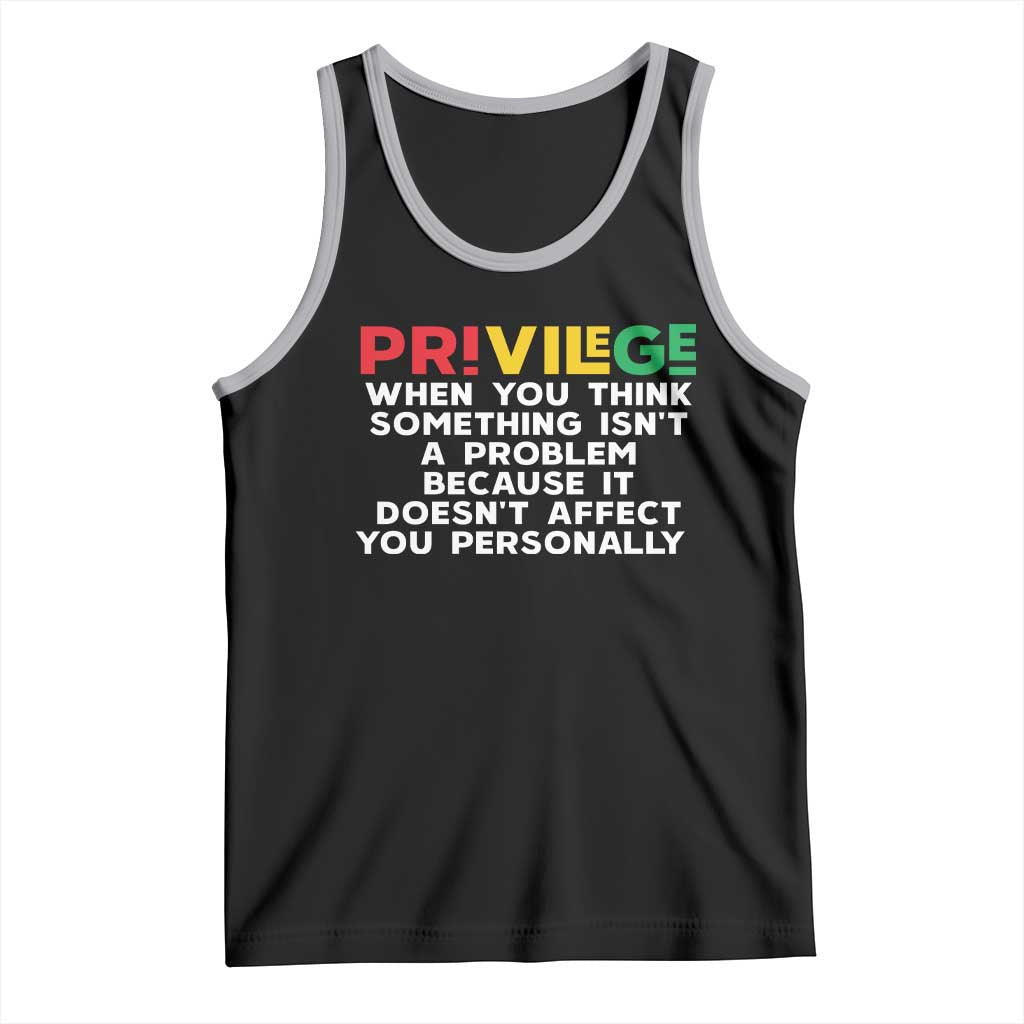 Black History Month Tank Top Privilege Explained BLM