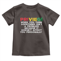 Black History Month Toddler T Shirt Privilege Explained BLM