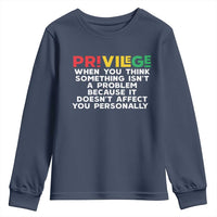 Black History Month Youth Sweatshirt Privilege Explained BLM
