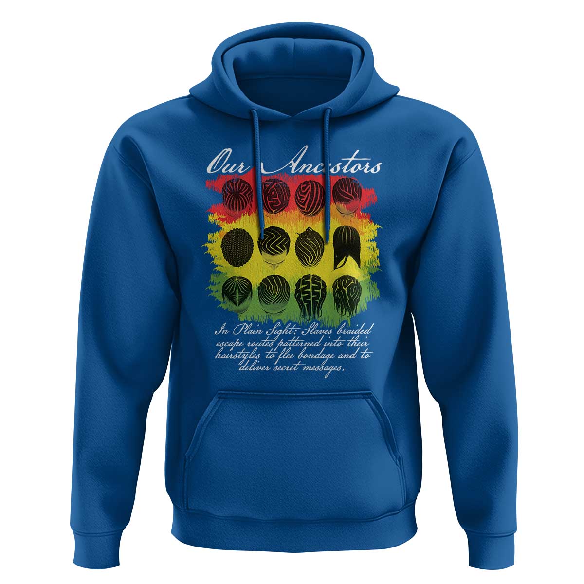 Black History Hoodie Our Ancestors Escape Routes Braids
