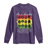 Black History Long Sleeve Shirt Our Ancestors Escape Routes Braids
