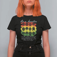 Black History T Shirt For Women Our Ancestors Escape Routes Braids