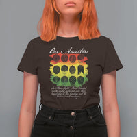 Black History T Shirt For Women Our Ancestors Escape Routes Braids