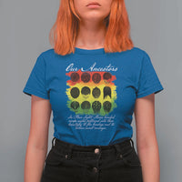 Black History T Shirt For Women Our Ancestors Escape Routes Braids