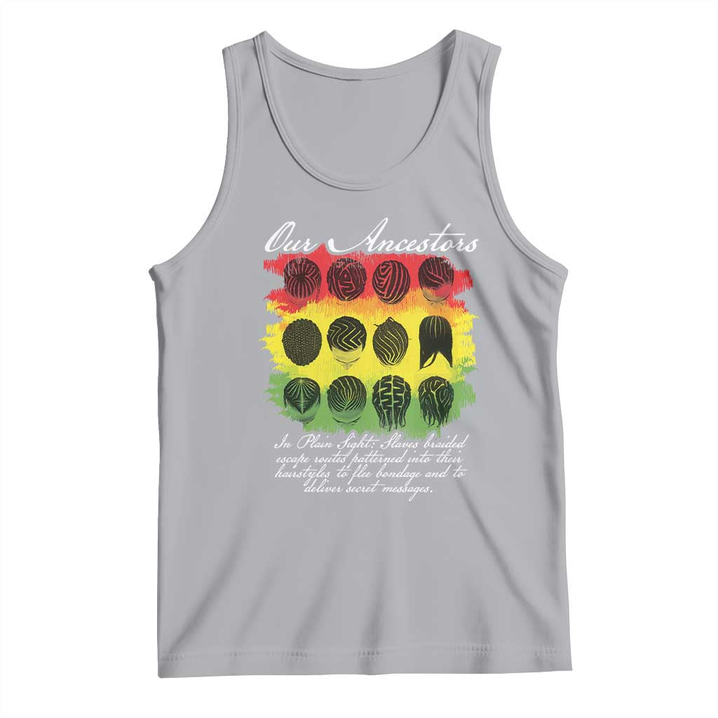 Black History Tank Top Our Ancestors Escape Routes Braids