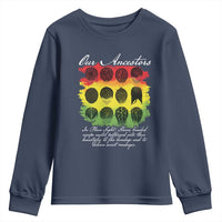 Black History Youth Sweatshirt Our Ancestors Escape Routes Braids