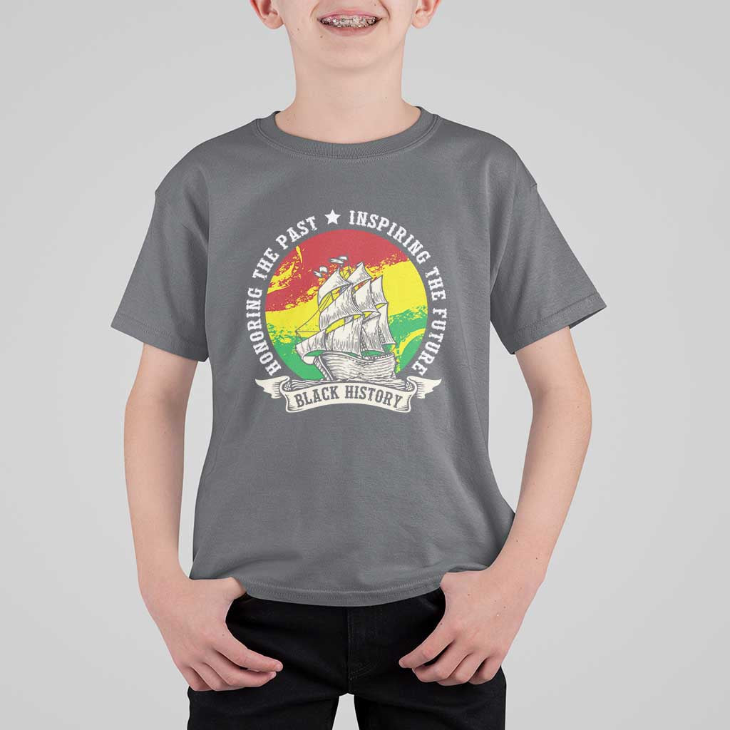 Black History Pride T Shirt For Kid Honoring The Past Inspiring The Future