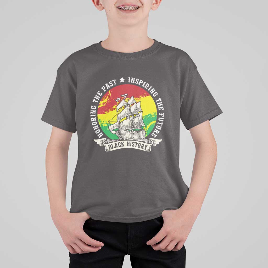 Black History Pride T Shirt For Kid Honoring The Past Inspiring The Future