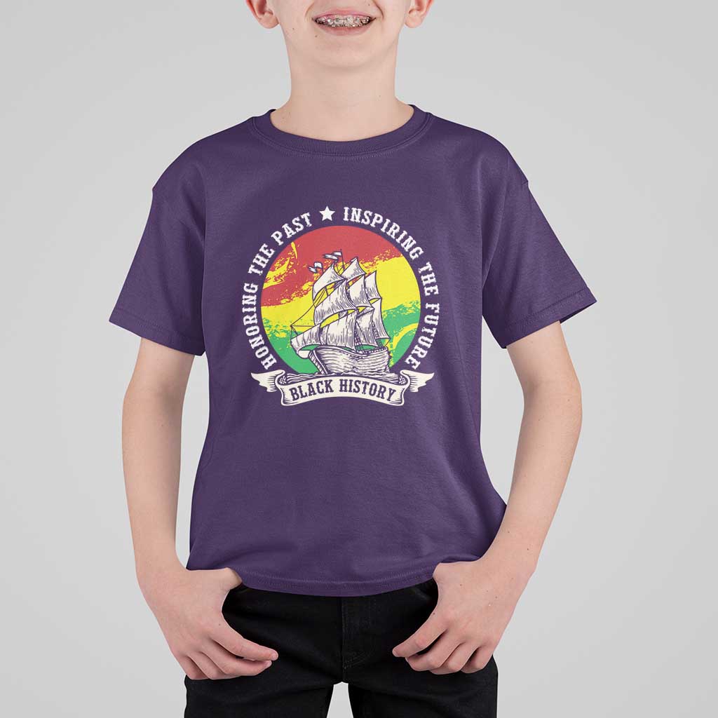 Black History Pride T Shirt For Kid Honoring The Past Inspiring The Future
