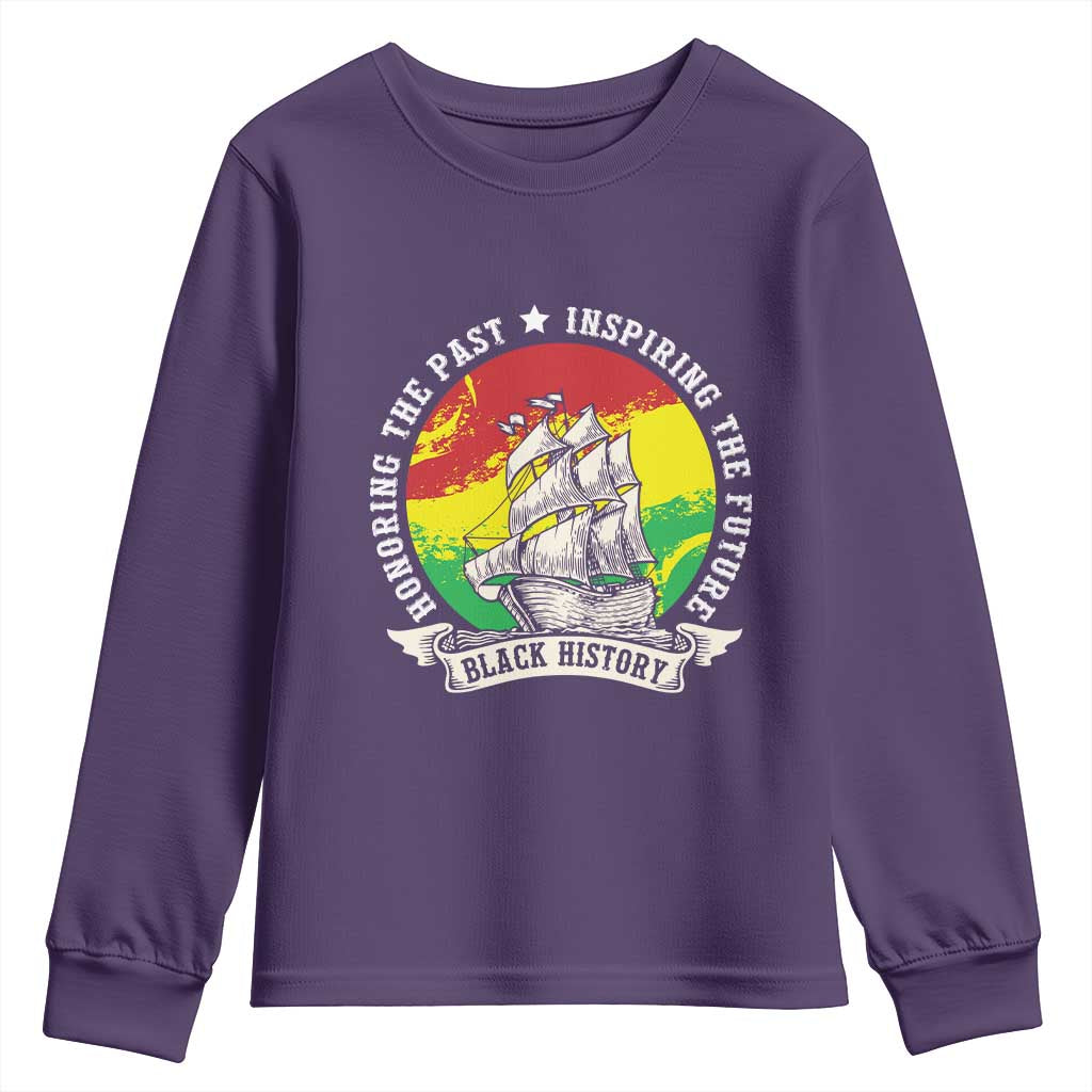 Black History Pride Youth Sweatshirt Honoring The Past Inspiring The Future
