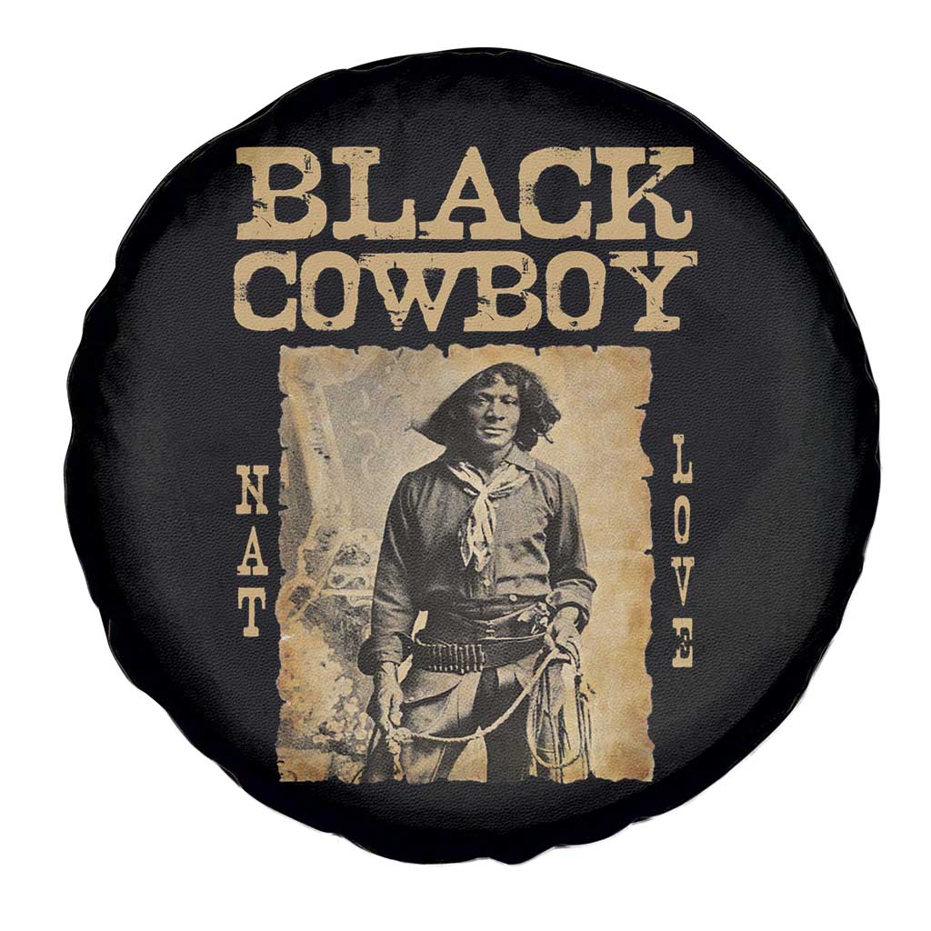Nat Love Black Cowboy Spare Tire Cover African American Cowboys Black History
