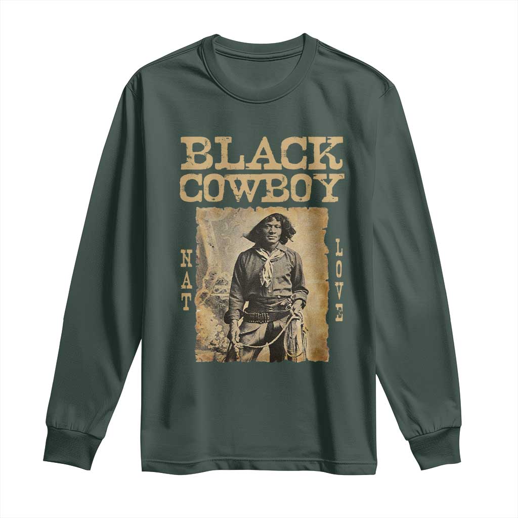 Nat Love Black Cowboy Long Sleeve Shirt African American Cowboys Black History