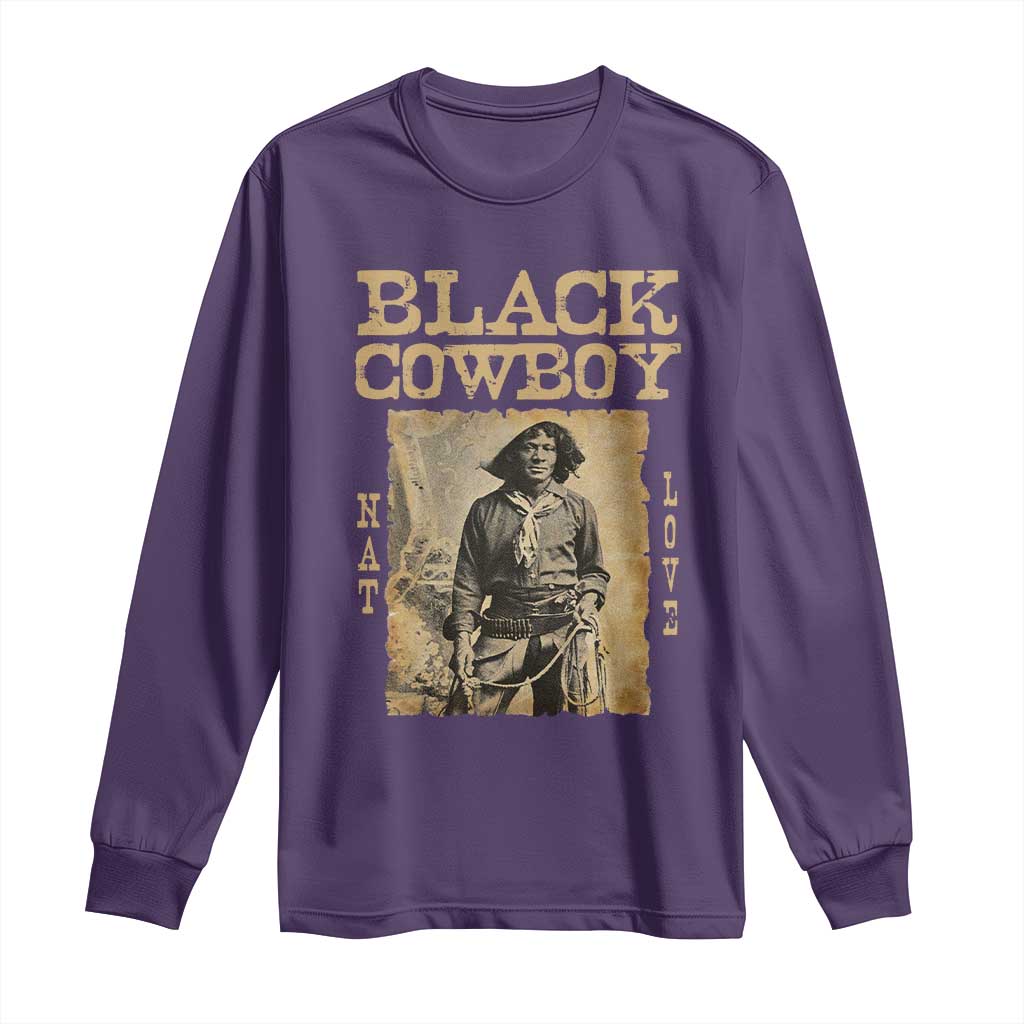 Nat Love Black Cowboy Long Sleeve Shirt African American Cowboys Black History