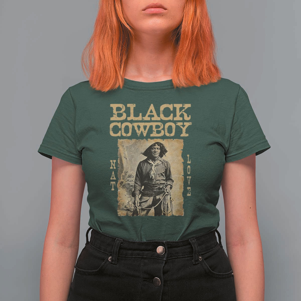 Nat Love Black Cowboy T Shirt For Women African American Cowboys Black History