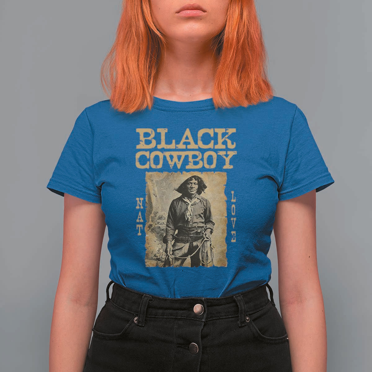Nat Love Black Cowboy T Shirt For Women African American Cowboys Black History
