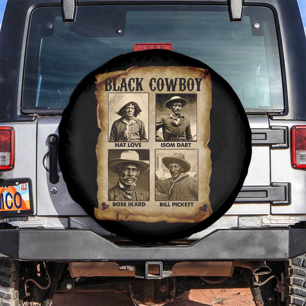 Black Cowboy Spare Tire Cover African American Legendary Cowboys Black History