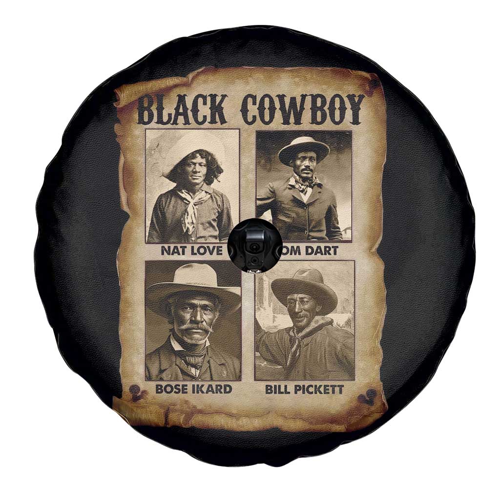Black Cowboy Spare Tire Cover African American Legendary Cowboys Black History