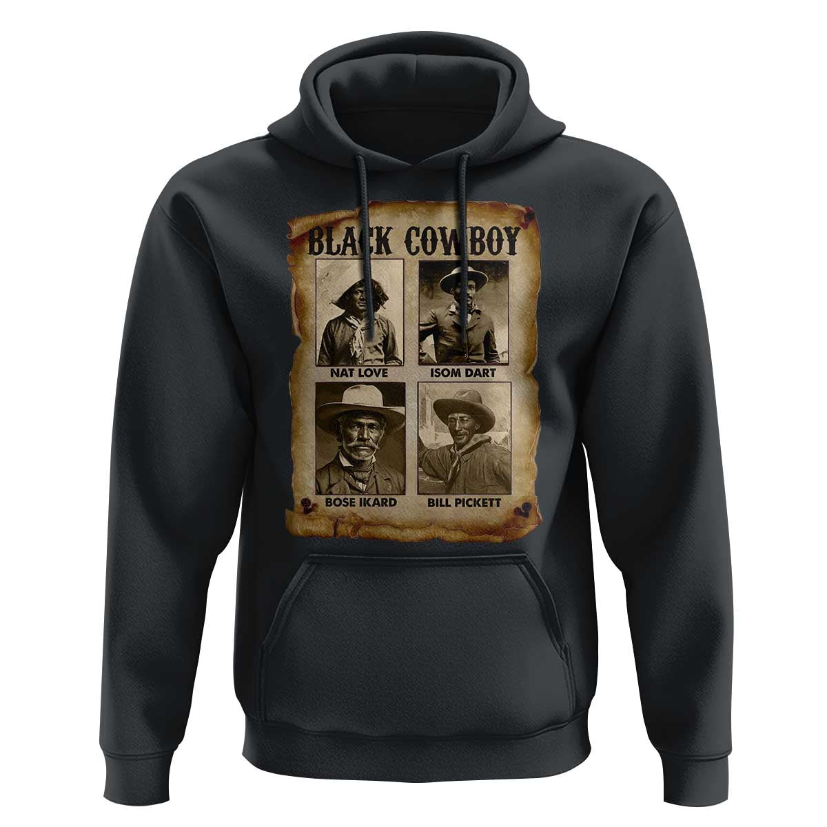Black Cowboy Hoodie African American Legendary Cowboys Black History