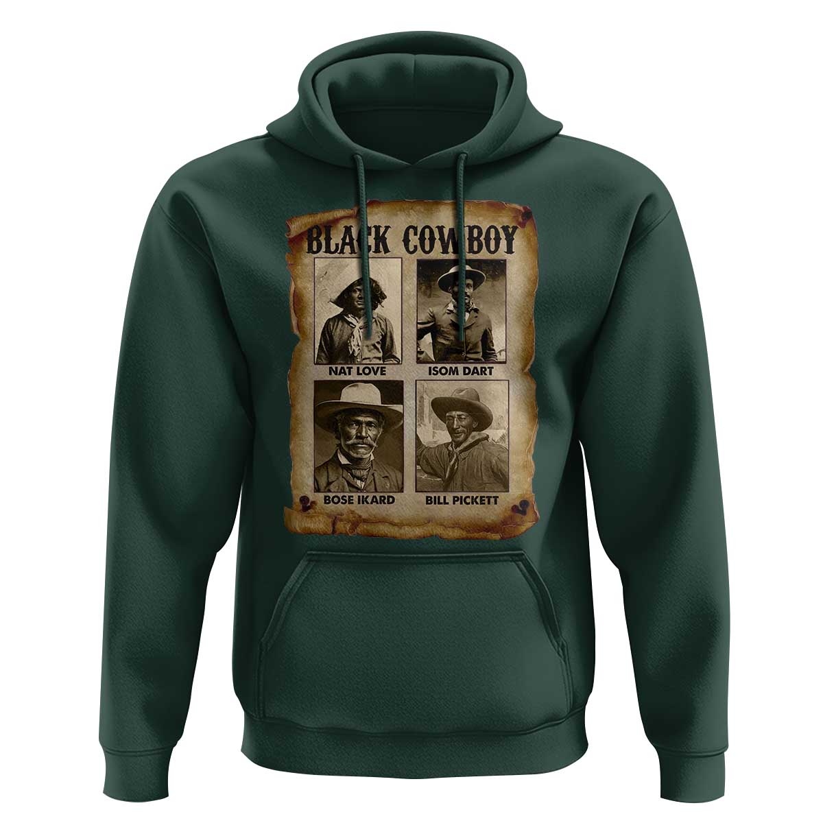 Black Cowboy Hoodie African American Legendary Cowboys Black History