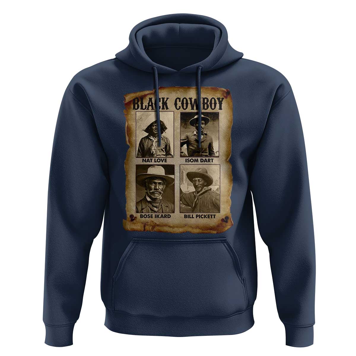 Black Cowboy Hoodie African American Legendary Cowboys Black History