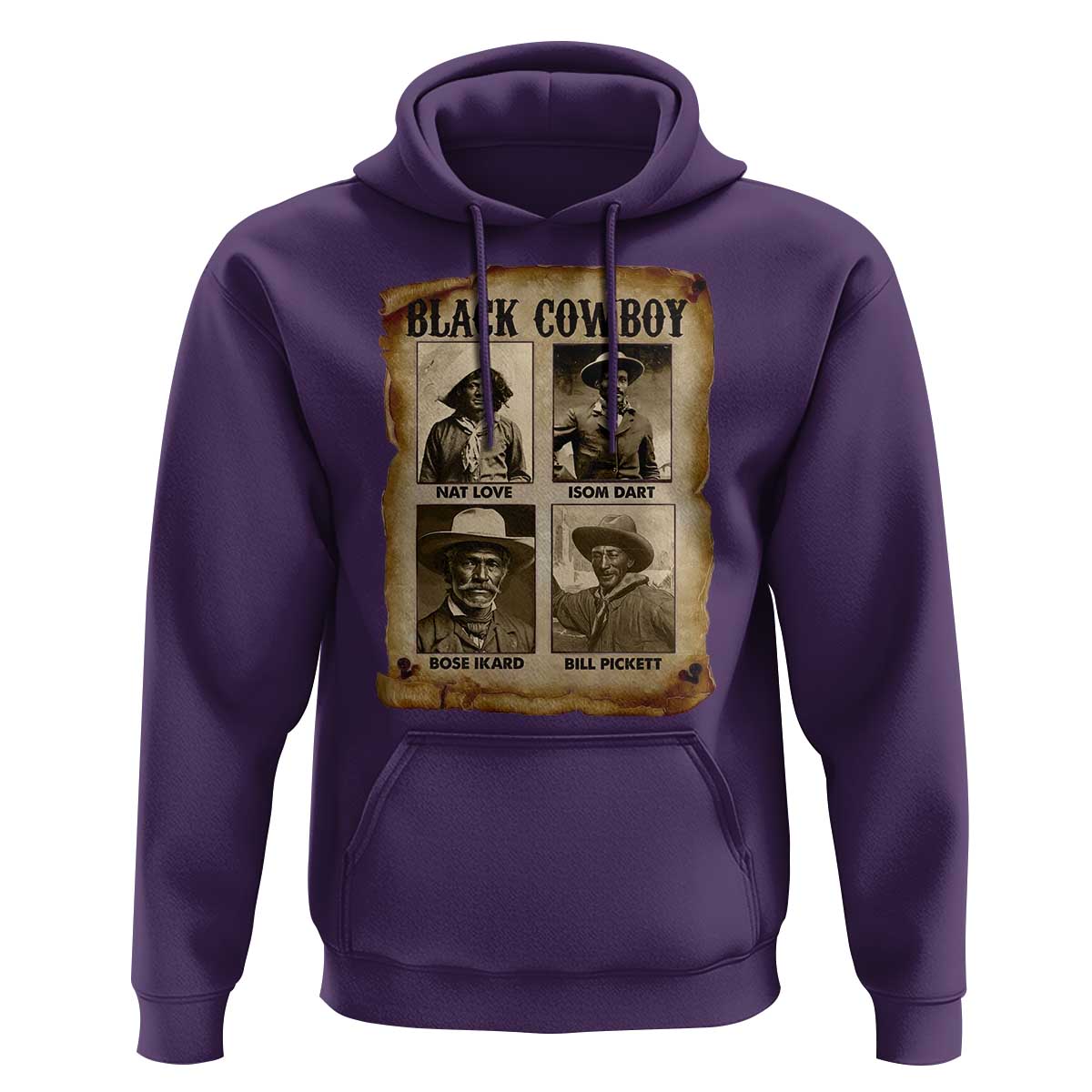 Black Cowboy Hoodie African American Legendary Cowboys Black History