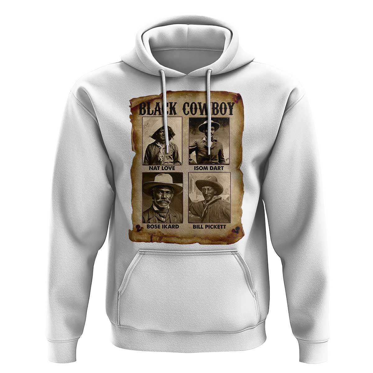Black Cowboy Hoodie African American Legendary Cowboys Black History